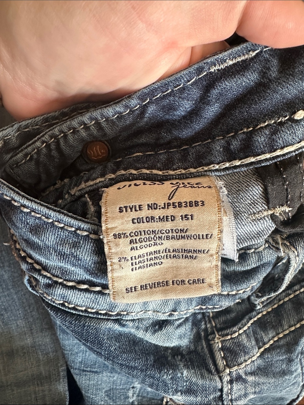 Miss Me Blue Embroidered bootcut Jeans Duo - Picture 7 of 7